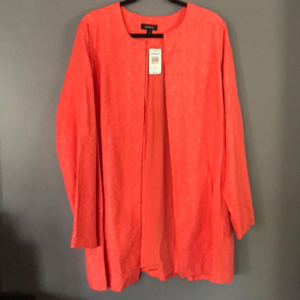 Torrid coral women’s plus size blazer